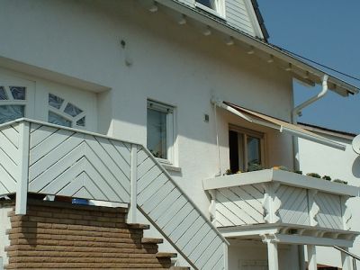 Balkon und Treppengeländer